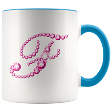 Load image into Gallery viewer, Initial F | Monogram Coffee Mug | Custom Letter Mug | Bling Style | Initial Letter Cup