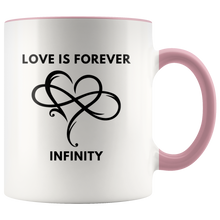 Load image into Gallery viewer, Love is Forever Infinity Hot & Cold Beverage Mug