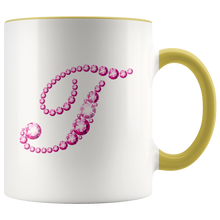 Load image into Gallery viewer, Initial T | Monogram Coffee Mug | Custom Letter Mug | Bling Style | Initial Letter Cup