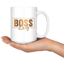Load image into Gallery viewer, Boss Lady 15 oz. Mug | Gold Motivation | Beverages | Drinkware | Coffee Mug
