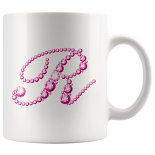 Load image into Gallery viewer, Initial R | Monogram Coffee Mug | Custom Letter Mug | Bling Style | Initial Letter Cup