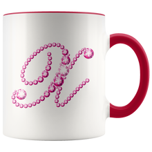 Load image into Gallery viewer, Initial X | Monogram Coffee Mug | Custom Letter Mug | Bling Style | Initial Letter Cup