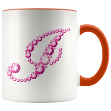 Load image into Gallery viewer, Initial I | Monogram Coffee Mug | Custom Letter Mug | Bling Style | Initial Letter Cup