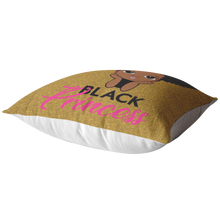 Load image into Gallery viewer, Black Princess (Gold/Pink Pillow)