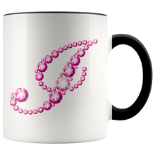 Load image into Gallery viewer, Initial I | Monogram Coffee Mug | Custom Letter Mug | Bling Style | Initial Letter Cup