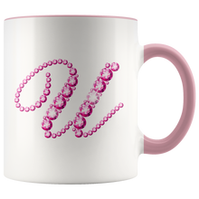Load image into Gallery viewer, Initial U | Monogram Coffee Mug | Custom Letter Mug | Bling Style | Initial Letter Cup