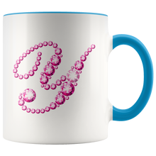 Load image into Gallery viewer, Initial Y | Monogram Coffee Mug | Custom Letter Mug | Bling Style | Initial Letter Cup