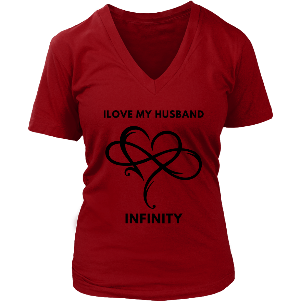 I Love My Husband Infinity Valentines Day Short Sleeve T-Shirt