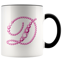 Load image into Gallery viewer, Initial D | Monogram Coffee Mug | Custom Letter Mug | Bling Style | Initial Letter Cup