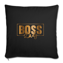 Load image into Gallery viewer, Throw Pillow Cover 18” x 18” - black
