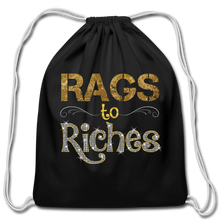 Load image into Gallery viewer, Cotton Drawstring Bag - black