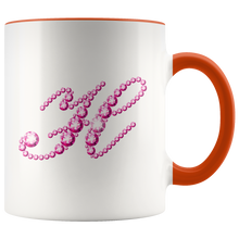Load image into Gallery viewer, Initial H | Monogram Coffee Mug | Custom Letter Mug | Bling Style | Initial Letter Cup