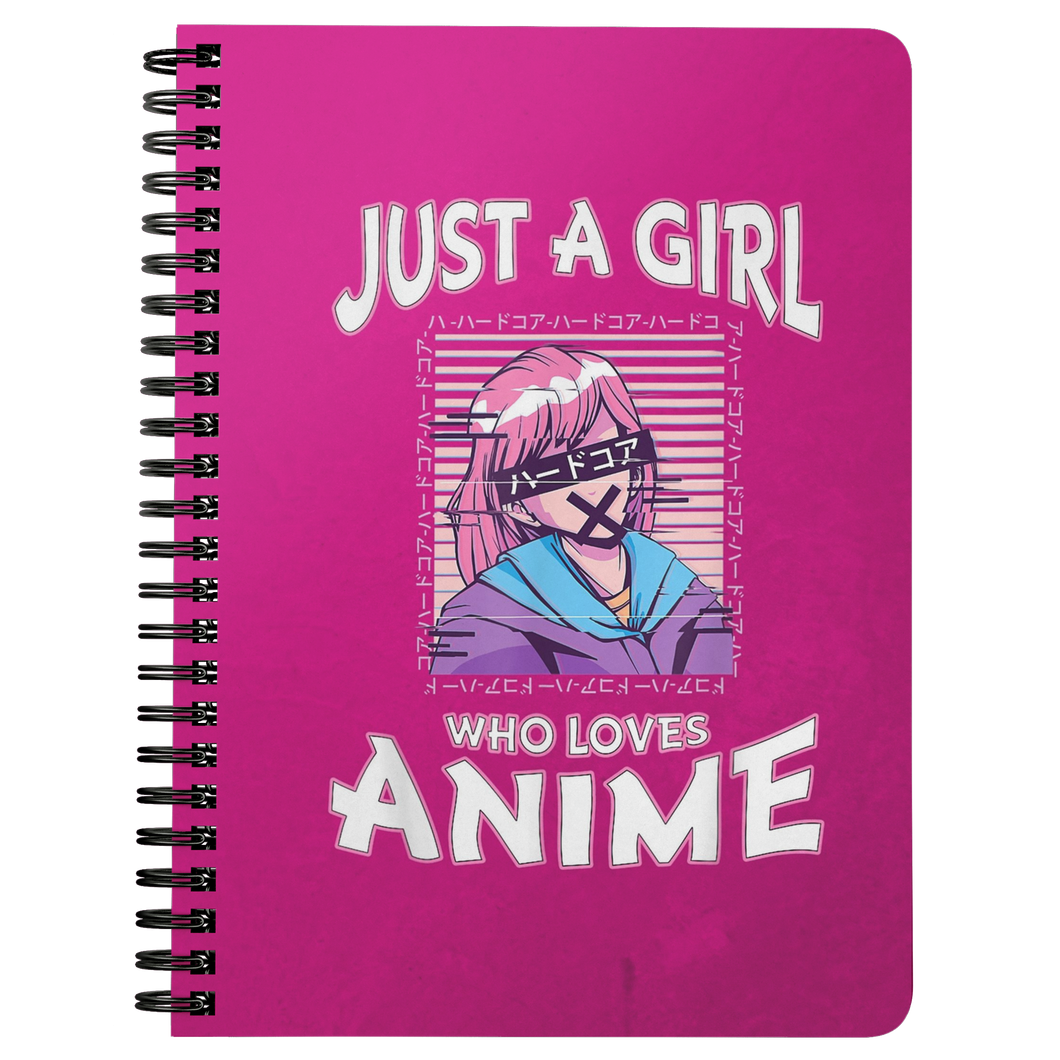 A Girl Who Loves Anime (Pink) | Anime Journal |Manga Notebook | Gifts for Teens