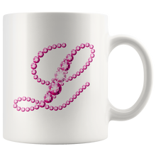 Load image into Gallery viewer, Initial L | Monogram Coffee Mug | Custom Letter Mug | Bling Style | Initial Letter Cup