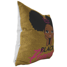 Load image into Gallery viewer, Black Princess (Gold/Pink Pillow)