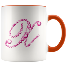 Load image into Gallery viewer, Initial X | Monogram Coffee Mug | Custom Letter Mug | Bling Style | Initial Letter Cup