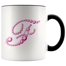 Load image into Gallery viewer, Initial F | Monogram Coffee Mug | Custom Letter Mug | Bling Style | Initial Letter Cup