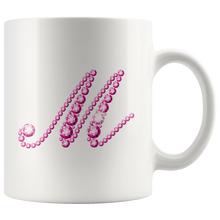 Load image into Gallery viewer, Initial M | Monogram Coffee Mug | Custom Letter Mug | Bling Style | Initial Letter Cup