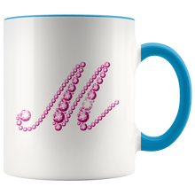 Load image into Gallery viewer, Initial M | Monogram Coffee Mug | Custom Letter Mug | Bling Style | Initial Letter Cup