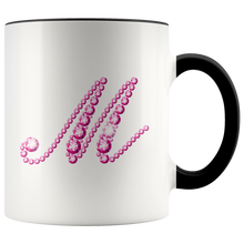 Load image into Gallery viewer, Initial M | Monogram Coffee Mug | Custom Letter Mug | Bling Style | Initial Letter Cup