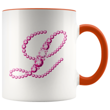 Load image into Gallery viewer, Initial L | Monogram Coffee Mug | Custom Letter Mug | Bling Style | Initial Letter Cup