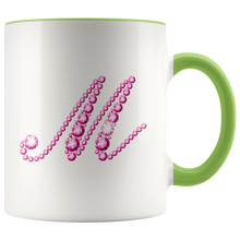 Load image into Gallery viewer, Initial M | Monogram Coffee Mug | Custom Letter Mug | Bling Style | Initial Letter Cup