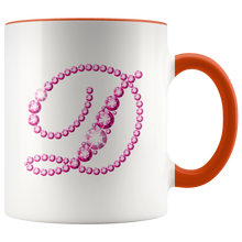 Load image into Gallery viewer, Initial D | Monogram Coffee Mug | Custom Letter Mug | Bling Style | Initial Letter Cup