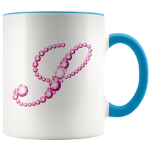 Load image into Gallery viewer, Initial S | Monogram Coffee Mug | Custom Letter Mug | Bling Style | Initial Letter Cup