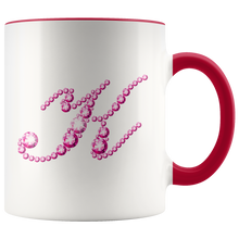 Load image into Gallery viewer, Initial K | Monogram Coffee Mug | Custom Letter Mug | Bling Style | Initial Letter Cup