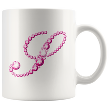 Load image into Gallery viewer, Initial S | Monogram Coffee Mug | Custom Letter Mug | Bling Style | Initial Letter Cup