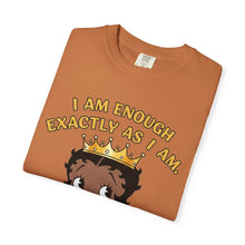 Load image into Gallery viewer, I am enough exactly as I am Shirt, Betty Boop Valentine Women Graphic Shirt, Words of Affirmation T-shirt, Black Queen Shirt Valentines Gift
