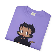 Load image into Gallery viewer, Betty Boop Shirt, Halloween Tshirt, Black Cloak Shirt, Spooky Unisex Tee, Comfort Colors Shirt, Halloween Costume Top, Halloween Party Shirt
