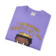 Load image into Gallery viewer, I am enough exactly as I am Shirt, Betty Boop Valentine Women Graphic Shirt, Words of Affirmation T-shirt, Black Queen Shirt Valentines Gift
