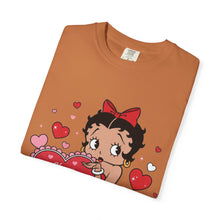 Load image into Gallery viewer, Betty Boop Valentine Shirt, Love Shirt, Heart Design Shirt, Valentine's Day Shirt Women, Women's Valentine's Day Gift, Valentine's Outfit
