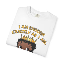 Load image into Gallery viewer, I am enough exactly as I am Shirt, Betty Boop Valentine Women Graphic Shirt, Words of Affirmation T-shirt, Black Queen Shirt Valentines Gift
