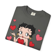 Load image into Gallery viewer, Be My Valentine Shirt, Cute Betty Boop T-shirt Valentine Gift For Girl Friend, Heart Design Tshirt, Womens Valentines Graphic Tee
