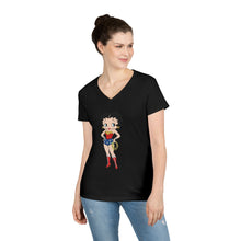 Load image into Gallery viewer, Betty Boop Shirt, Cartoon Womens Vneck, Super Hero Shirt, Wonder Woman Shirt, Christmas Gift For Her, Betty Boop Design Shirt For Holiday

