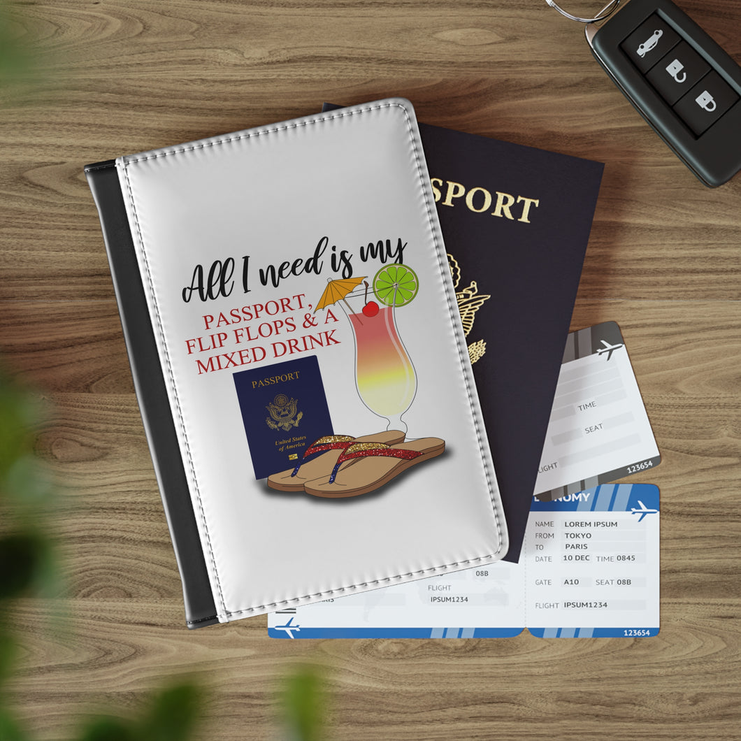 Passport & Mixed Drink Cover