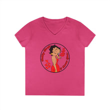 Load image into Gallery viewer, Betty Boop Shirt, Cute Betty Boop Tshirt, I Love Shirt, Betty Boop Design Womens V-Neck, Birthday Gift For Her, Womens Clothing, Streetwear
