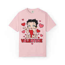 Load image into Gallery viewer, Be My Valentine Shirt, Cute Betty Boop T-shirt Valentine Gift For Girl Friend, Heart Design Tshirt, Womens Valentines Graphic Tee

