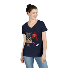 Load image into Gallery viewer, Rocking The Dog Mom Life Shirt, Mom Womens Vneck Tshirt, Betty Boop Design Tshirt, Dog Mom Shirt, Gift For Dog Lover Shirt, Mothers Day Gift
