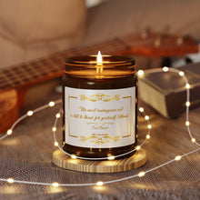 Load image into Gallery viewer, Scented Candle, Soy Candle, Motivational Quotes Christmas Candle, Holiday Gift Housewarming Gift Christmas Gifts For Her Personalized Candle
