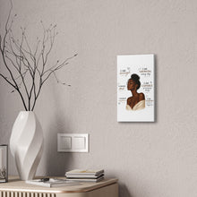 Load image into Gallery viewer, Aesthetic Black Girl Wall Art Decor, Positive Affirmation Home Decor, I Am Enough Black Woman Portrait Motivational Wall Art Birthday Gift
