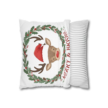 Load image into Gallery viewer, Christmas Theme Pillowcase, Christmas Design Pillow Cover, Christmas Deer, Home Decor Christmas Gift, Cute Living Room Christmas Accent

