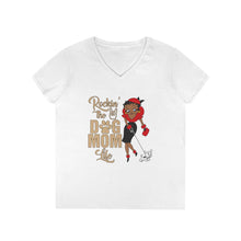 Load image into Gallery viewer, Rocking The Dog Mom Life Shirt, Mom Womens Vneck Tshirt, Betty Boop Design Tshirt, Dog Mom Shirt, Gift For Dog Lover Shirt, Mothers Day Gift
