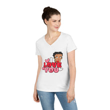 Load image into Gallery viewer, I Love You Betty Boop Shirt, Cute Betty Boop Shirt, I Love You Tshirt, Mothers Day T-Shirt, Betty Boop Womens V-Neck, Betty Boop Design

