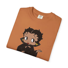 Load image into Gallery viewer, Betty Boop Shirt, Halloween Tshirt, Black Cloak Shirt, Spooky Unisex Tee, Comfort Colors Shirt, Halloween Costume Top, Halloween Party Shirt
