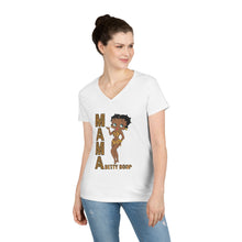 Load image into Gallery viewer, Betty Boop Womens V-neck Shirt, Leopard Print Mama Shirt, Mom Shirt, Betty Boop Design Shirt Gift for Her, Betty Boop Shirt, Animal Print
