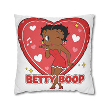 Load image into Gallery viewer, Cute Betty Boop Design Throw Pillow Cover, Living Room Throw Pillowcase, Home Decor Christmas Gift, Housewarming Gift, Betty Boop Fan Gift
