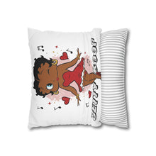 Load image into Gallery viewer, Betty Boop Pillowcase, Music Lover Gift, Cartoon Home Decor Throw Pillow, Christmas Cusion Cover, Living Room Accent, Spun Polyester Square
